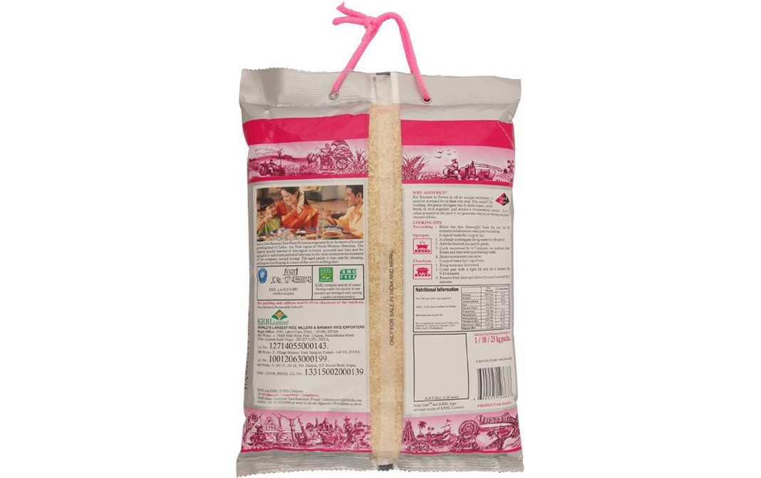 India Gate Basmati Rice Feast Rozzana   Pack  5 kilogram